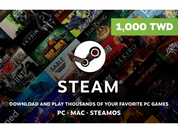 [台灣]Steam 1,000元台幣錢包 蒸氣卡/爭氣卡
